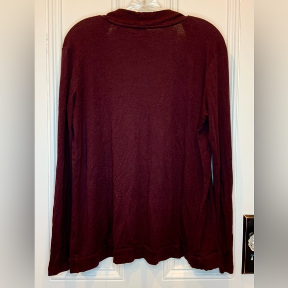 Joe Fresh Burgundy Lightweight Cardigan - Size M - Picture 2 of 3